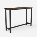 set hoher tisch 140x40 2 hocker mit rückenlehne industriell bar küche ludlow Lagerbestand