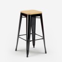 set hoher tisch 140x40cm  2 hocker schwarz industrieller stil holz bar küche knott Katalog