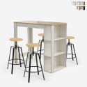 Set hoher Tisch 120x60cm und 4 drehbare verstellbare Hocker Redmond Verkauf