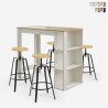 Set hoher Tisch 120x60cm und 4 drehbare verstellbare Hocker Redmond Verkauf
