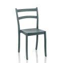 Stuhl für Küche aus Polypropylen für Außenbereich, Bar, Restaurant und Garten - Cleo 