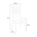 Klassischer Design-Stuhl für Restaurant, Außenbereich, Hochzeit und Zeremonien Divina 