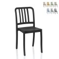 Stuhl aus Polypropylen für Küche, Außenbereich, Garten, Bar, Restaurant, Hotel Smart Aktion
