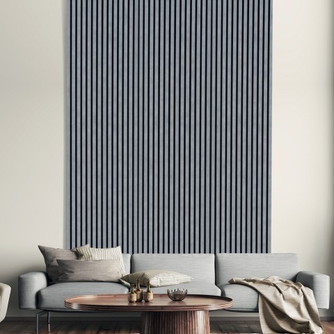 5er Set schallabsorbierende Paneele 120x57cm in Beton-Grau dekorativ K-C Aktion