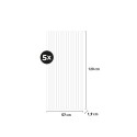 5er Set schallabsorbierende Paneele 120x57cm in Beton-Grau dekorativ K-C Rabatte