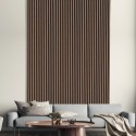 5 x dekorative schallabsorbierende Paneele 120x57cm Wandpaneel Holz Nussbaum K-N Aktion