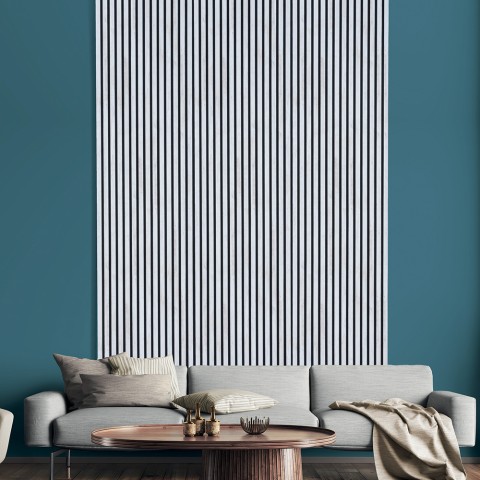 5 x akustikabsorbierende Dekorplatten 120x57cm Weiß Eiche K-RB Aktion