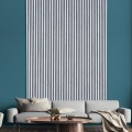 5 x akustikabsorbierende Dekorplatten 120x57cm Weiß Eiche K-RB Aktion