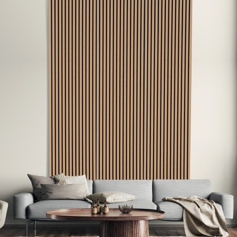 5 x schallabsorbierendes Paneel für Innenräume Eichenholz 120x57cm K-RO Aktion