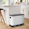 Mülleimer 3 Behälter 42 Liter Mülltrennsystem mit Treteimer Propre XL Sales