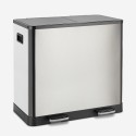 Mülleimer 2 Behälter 60 Liter Mülltrennsystem Treteimer Lindo XL Rabatte