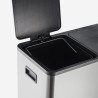 Mülleimer 2 Behälter 60 Liter Mülltrennsystem Treteimer Lindo XL Auswahl