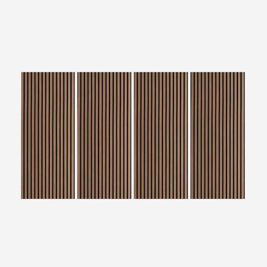 4 x Akustikpaneele Wandpaneele aus Holz 120x60cm Dunkles Nussbaumholz Tabb-NS Aktion 4 x Akustikpaneele Wandpaneele aus Holz 120x60cm Dunkles Nussbaumholz Tabb-NS Aktion