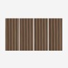 4 x Akustikpaneele Wandpaneele aus Holz 120x60cm Dunkles Nussbaumholz Tabb-NS Aktion