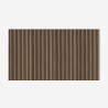 4 x Akustikpaneele Wandpaneele aus Holz 120x60cm Dunkles Nussbaumholz Tabb-NS Rabatte