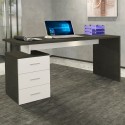 Moderne Büroschreibtisch mit 3 Schubladen 160x60x75cm New Selina Basic Rabatte