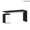 Moderne Büroschreibtisch mit 3 Schubladen 160x60x75cm New Selina Basic Verkauf
