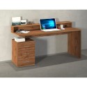 Büroschreibtisch 160x60x90cm, 3 Schubladen mit Aufsatz, New Selina S Plus 