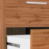 Büroschreibtisch 160x60x90cm, 3 Schubladen mit Aufsatz, New Selina S Plus 
