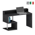 Moderner eleganter Büroschreibtisch mit Aufsatz 140x60x92,5cm Esse 2 Plus Lagerbestand