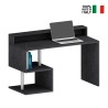 Moderner eleganter Büroschreibtisch mit Aufsatz 140x60x92,5cm Esse 2 Plus Lagerbestand