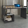 Moderner eleganter Büroschreibtisch mit Aufsatz 140x60x92,5cm Esse 2 Plus Sales