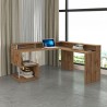 Moderne Eckschreibtisch für Zuhause und Büro mit Aufsatz Esse 2 A Plus Rabatte