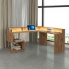 Moderne Eckschreibtisch für Zuhause und Büro mit Aufsatz Esse 2 A Plus 