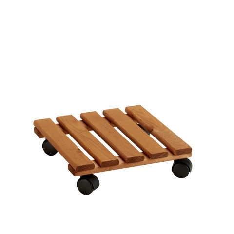 Pflanzentrolley Videl QS 30x30cm aus Holz mit Rollen Aktion