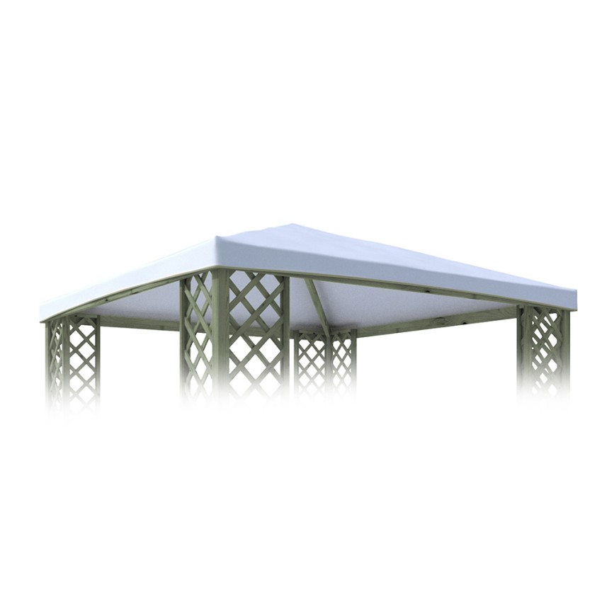 Ersatzdach für Pavillon 300x300cm aus wasserdichtem PVC Suara Aktion