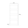 Ortolegno Vertikaler Pflanzkasten mit 5 Behältern für Balkon und Terrasse 71x16x164 Angebot