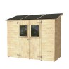 Anlehnhaus aus Holz für Garten, Geräteschuppen Vaniglia 245x102 Angebot