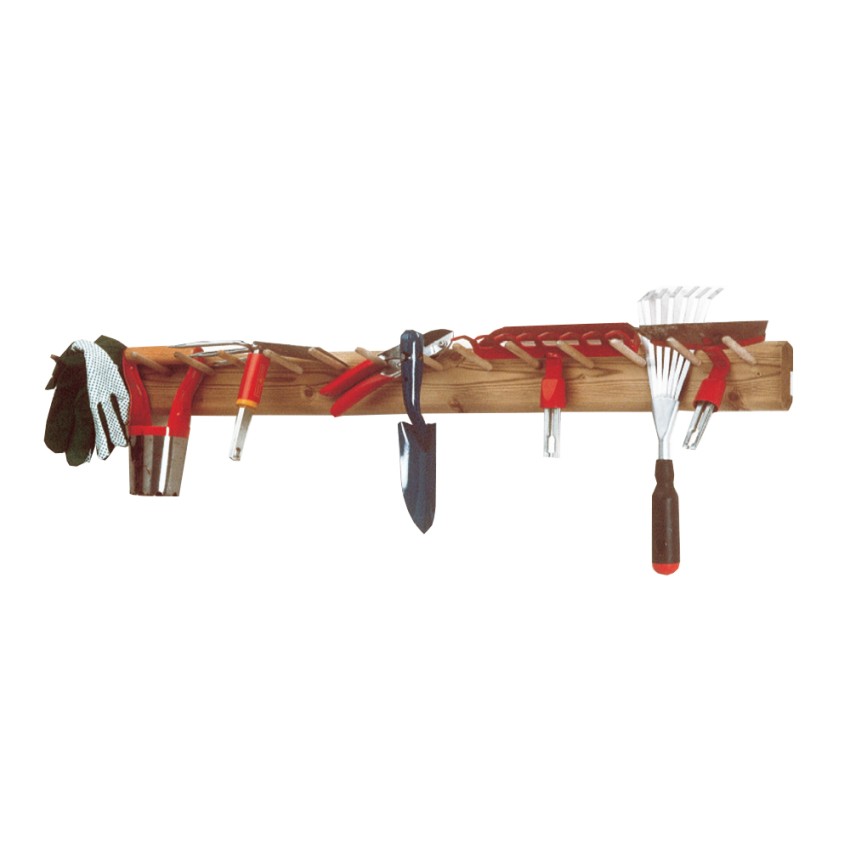 Wand-Holz-Werkzeughalter für Gartenutensilien und Zubehör Gib Aktion Wand-Holz-Werkzeughalter für Gartenutensilien und Zubehör Gib Aktion