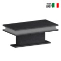 Moderner Couchtisch mit RGB LED-Beleuchtung 100x55cm Little Big Maße