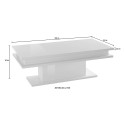 Moderner Design-Couchtisch 100x55cm Wohnzimmer Little Big 