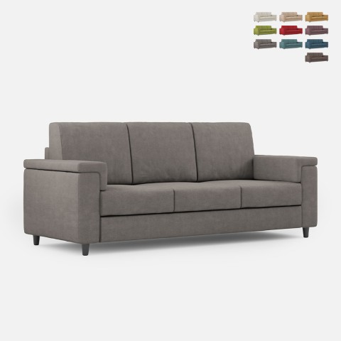 3-Sitzer-Sofa mit Stoffbezug 208 cm modernem Stil Wohnzimmer Marrak 180 Aktion