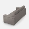 3-Sitzer-Sofa mit Stoffbezug 208 cm modernem Stil Wohnzimmer Marrak 180 