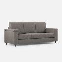 3-Sitzer-Sofa mit Stoffbezug 208 cm modernem Stil Wohnzimmer Marrak 180 