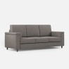3-Sitzer-Sofa mit Stoffbezug 208 cm modernem Stil Wohnzimmer Marrak 180 