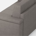 3-Sitzer-Sofa mit Stoffbezug 208 cm modernem Stil Wohnzimmer Marrak 180 