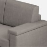 3-Sitzer-Sofa mit Stoffbezug 208 cm modernem Stil Wohnzimmer Marrak 180 