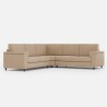 Ecksofa aus Stoff, 5-Sitzer, 246x246cm, moderner Stil, Marrak 14AG 