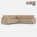 Ecksofa aus Stoff, 5-Sitzer, 246x246cm, moderner Stil, Marrak 14AG Aktion
