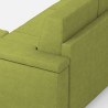 Moderner 2-Sitzer Stoffsofa 168cm mit Hocker Marrak 140P 