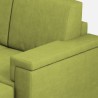 Moderner 2-Sitzer Stoffsofa 168cm mit Hocker Marrak 140P 