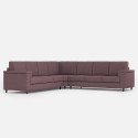 Großes Ecksofa 7-Sitzer aus Stoff 286x286 cm Marrak 18AG 