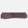 Großes Ecksofa 7-Sitzer aus Stoff 286x286 cm Marrak 18AG 