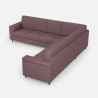 Großes Ecksofa 7-Sitzer aus Stoff 286x286 cm Marrak 18AG 