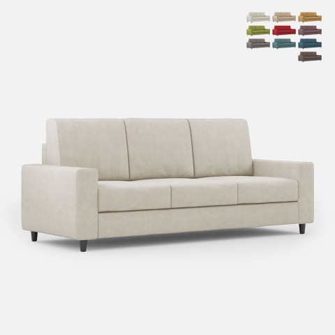 Sofa Wohnzimmer 3-Sitzer aus elegantem modernem Stoff 208 cm Sakar 180 Aktion