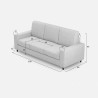 Moderner eleganter 3-Sitzer Stoffsofa 208 cm Sakar 180 
